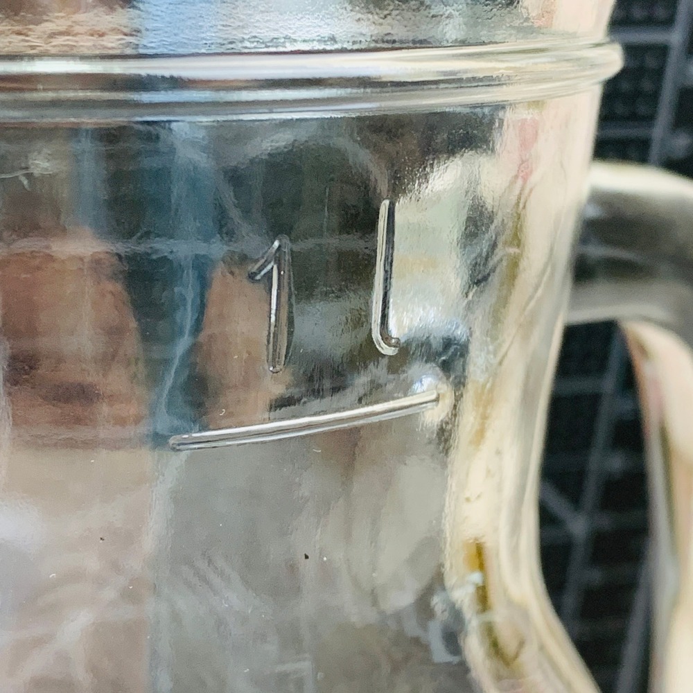 Bormioli‎ Rocco Bistro Brocca Pitcher Glass Carafe Made in Italy 1 Liter NWT - Picture 4 of 8